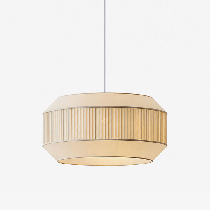 Alder Fluted Fabric Pendant Lamp