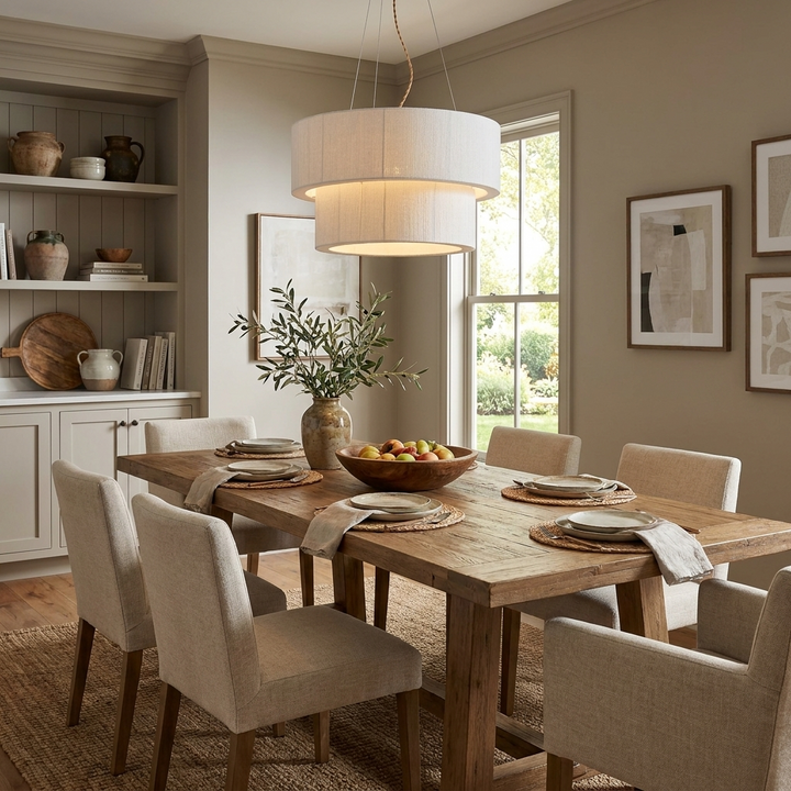 Cirrus Corded Cotton Pendant Lamp