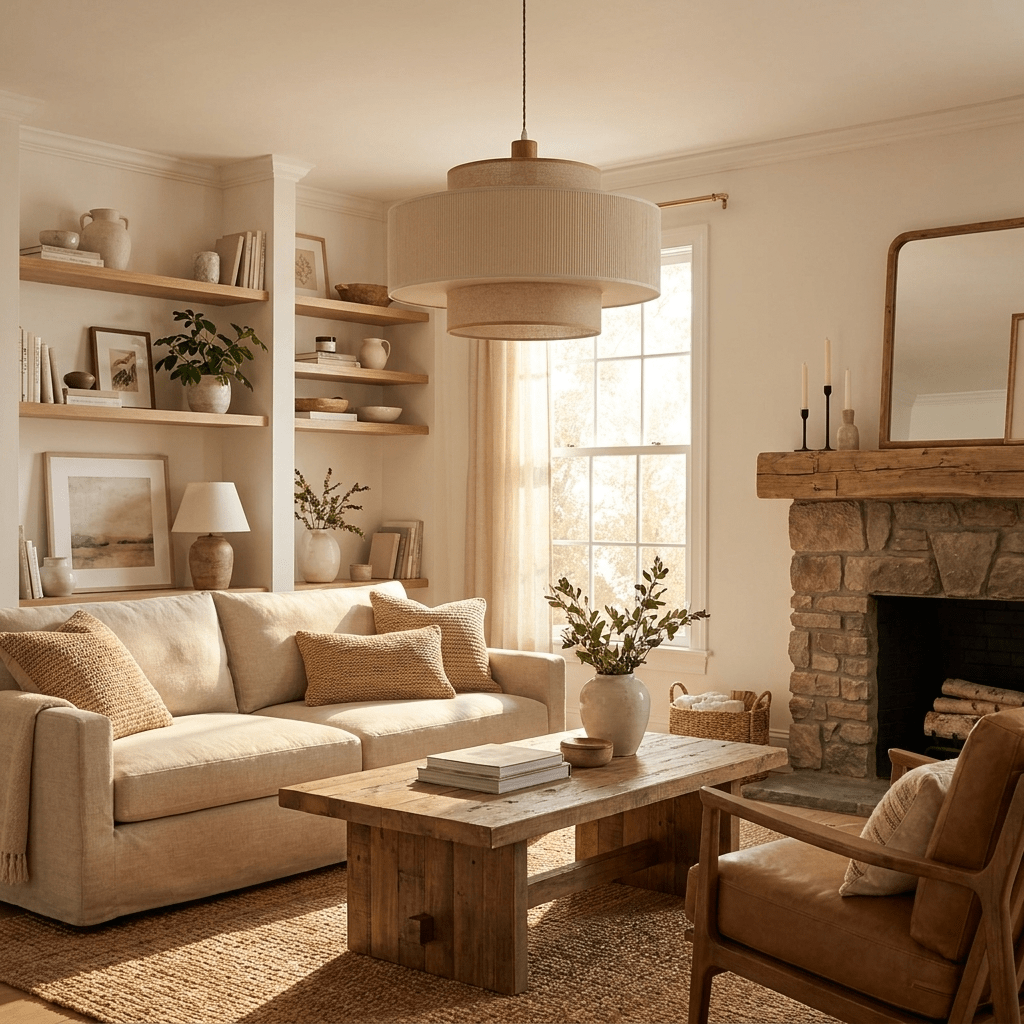 Tiered Linen Pendant Lamp - Vakkerlight