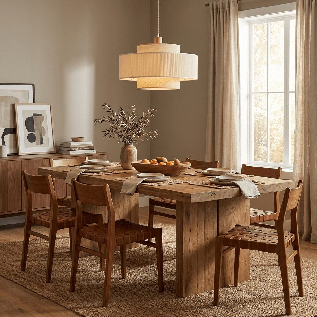 Tiered Linen Pendant Lamp - Vakkerlight