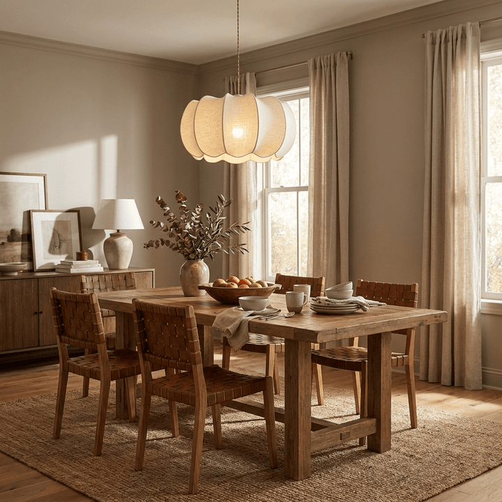 Petal Fabric Lantern Pendant Light - Vakkerlight