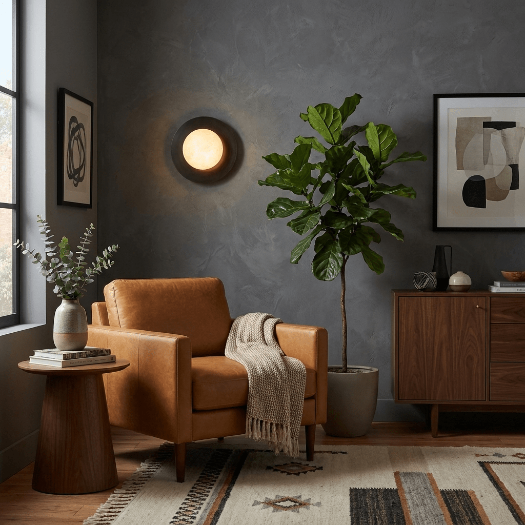Selene Alabaster Moon Wall Sconce - Vakkerlight