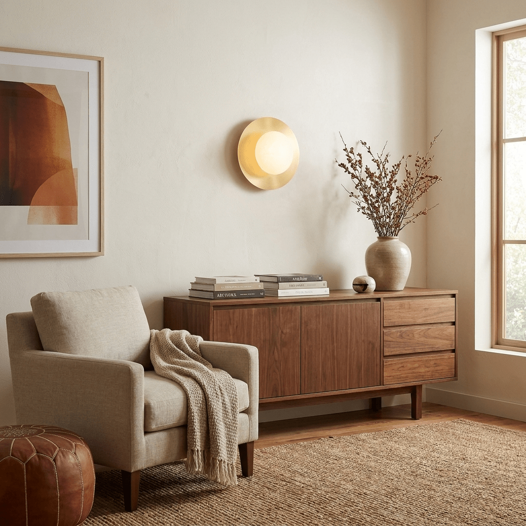 Selene Alabaster Moon Wall Sconce - Vakkerlight