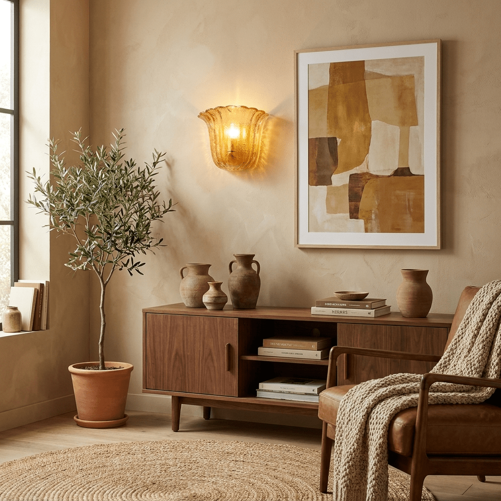 Marigold Fluted Glass Wall Sconce - Vakkerlight