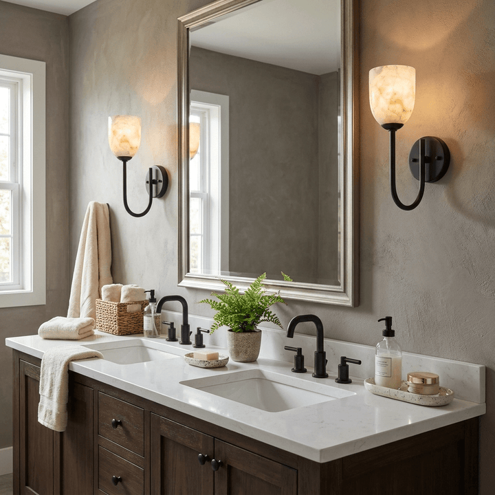 Lowell Alabaster Wall Sconce - Vakkerlight