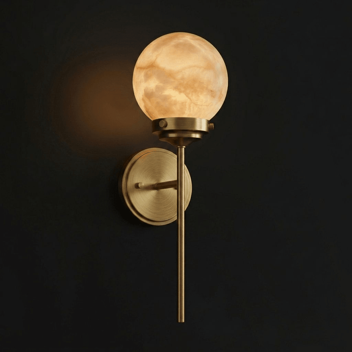 Selene Alabaster Globe Sconce - Vakkerlight