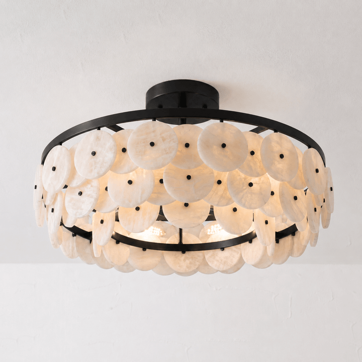 Sorrel Alabaster Disc Chandelier - Vakkerlight