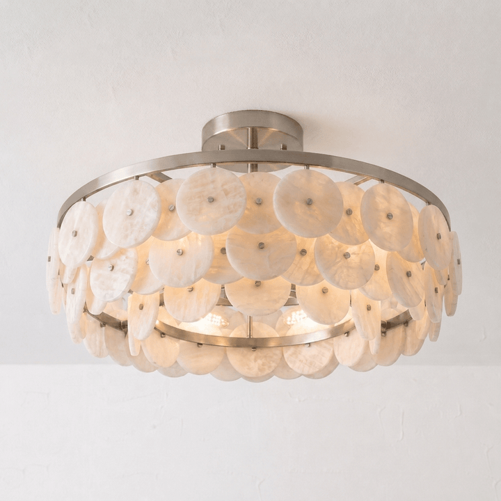 Sorrel Alabaster Disc Chandelier - Vakkerlight