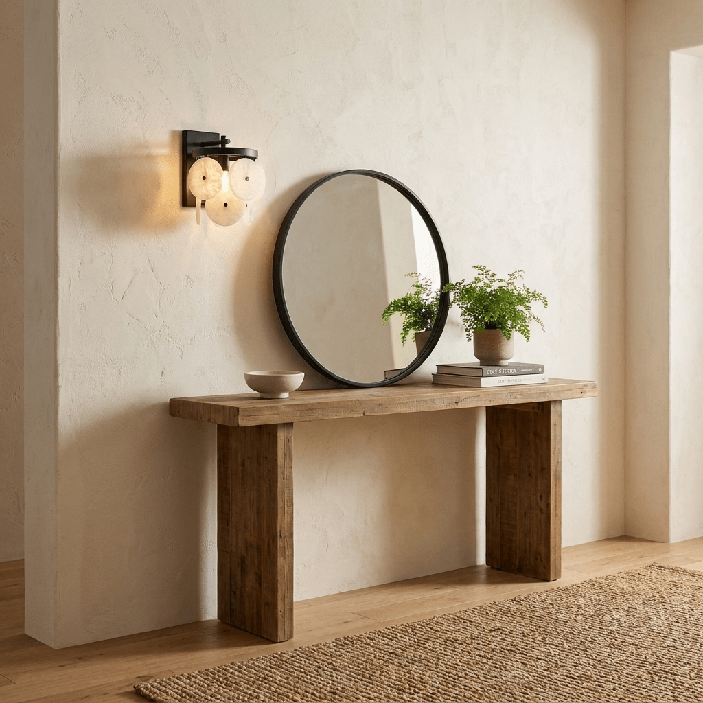 Rosette Alabaster Disc Sconce - Vakkerlight