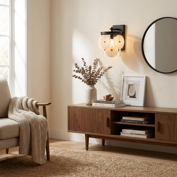 Rosette Alabaster Disc Sconce - Vakkerlight