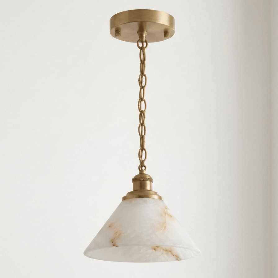 Camden Alabaster Cone Pendant Lamp - Vakkerlight