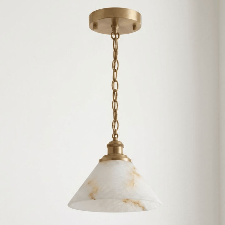 Camden Alabaster Cone Pendant Lamp - Vakkerlight
