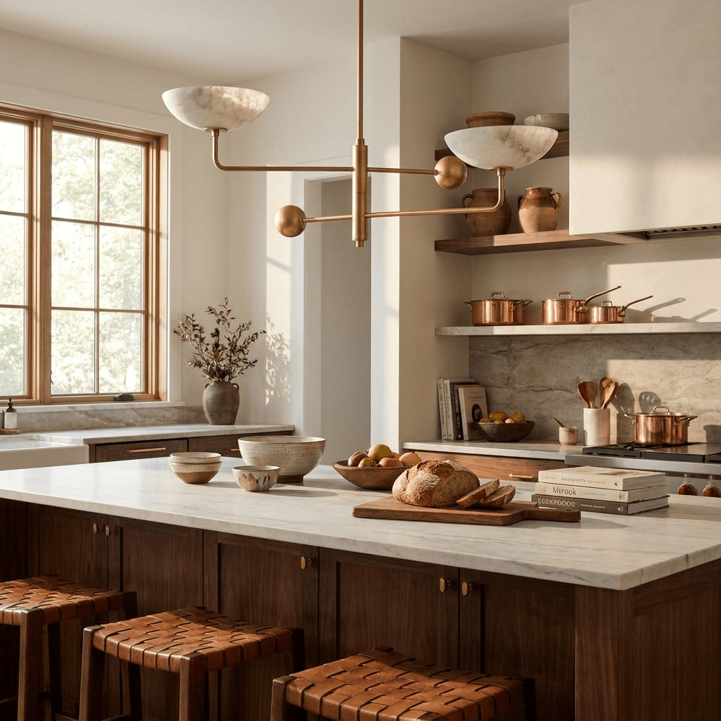 Compass Alabaster Bowl Chandelier - Vakkerlight
