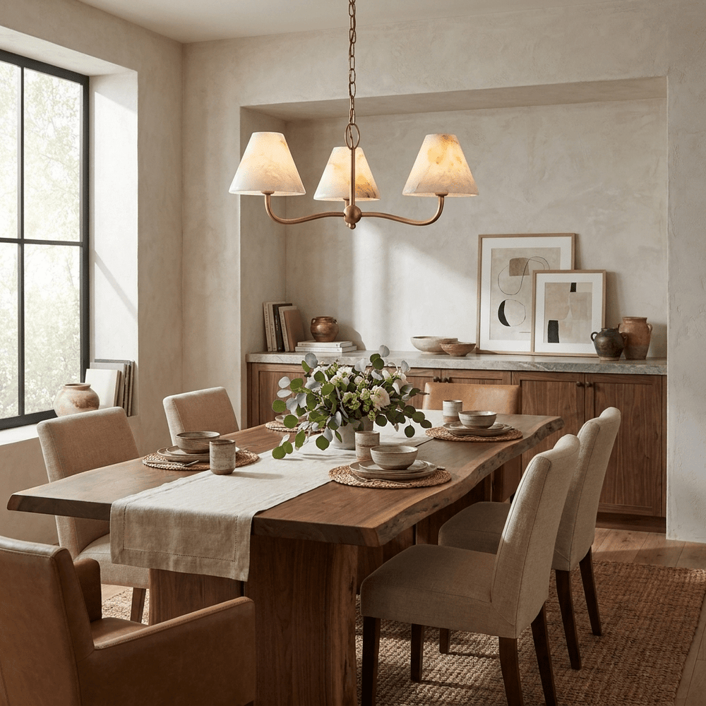 Fenwick Alabaster Cone Chandelier - Vakkerlight