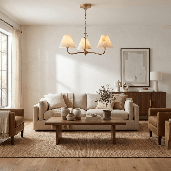 Fenwick Alabaster Cone Chandelier - Vakkerlight