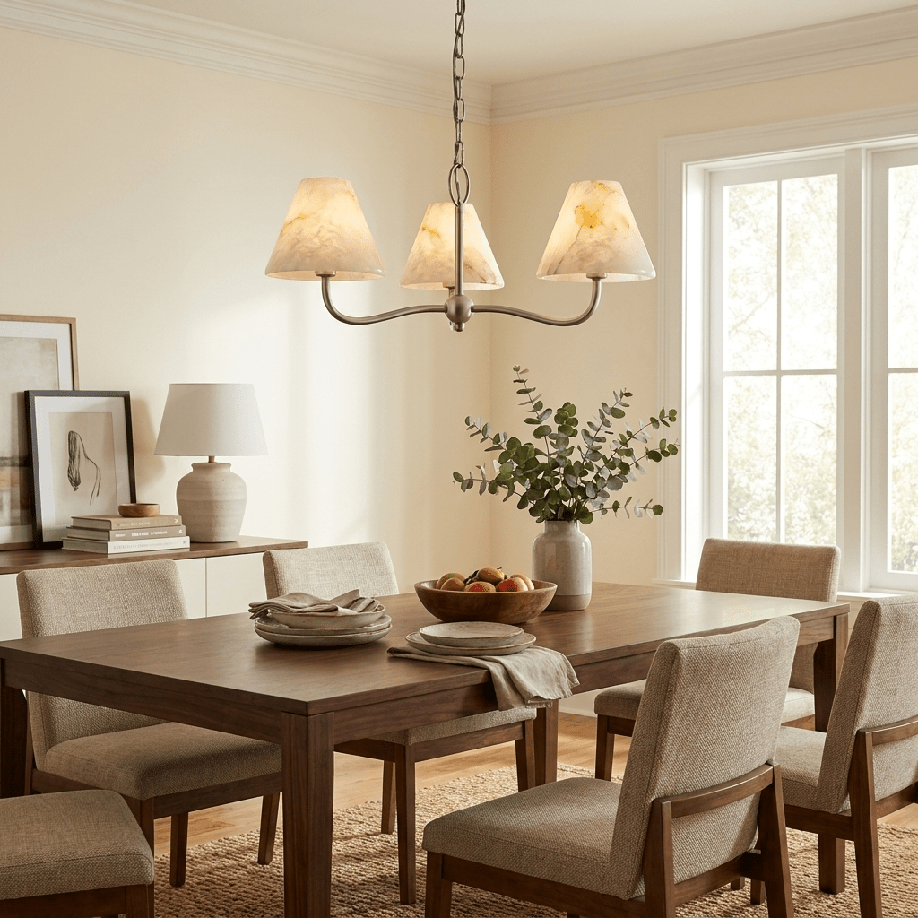 Fenwick Alabaster Cone Chandelier - Vakkerlight