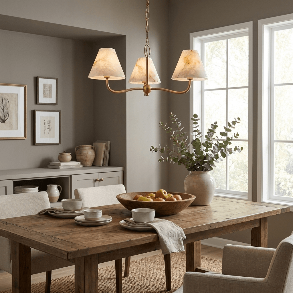 Fenwick Alabaster Cone Chandelier - Vakkerlight