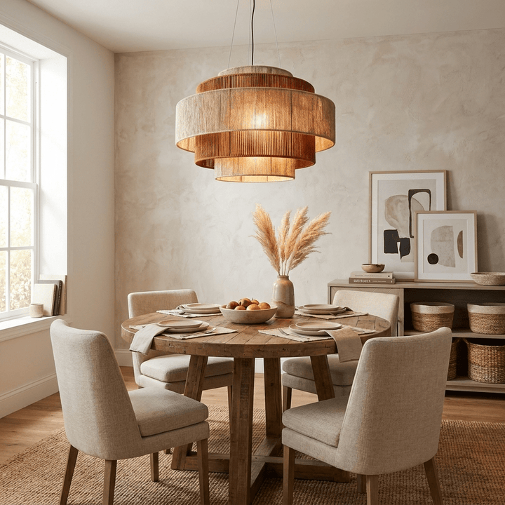 Reed Tiered Rope Pendant Lamp