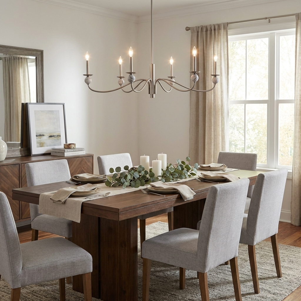 Linden Wave Arm Chandelier – detail 11