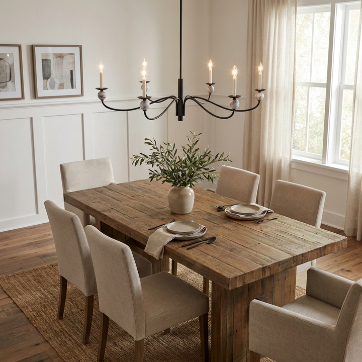 Linden Wave Arm Chandelier – detail 12