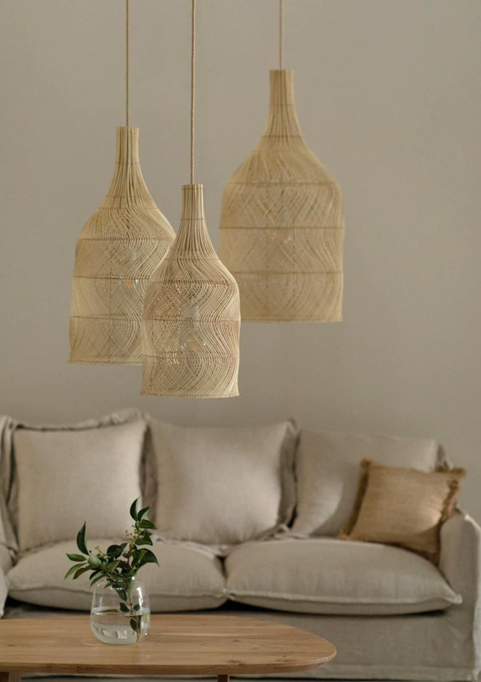 Amphora Woven Rattan Pendant Lamp – detail 12