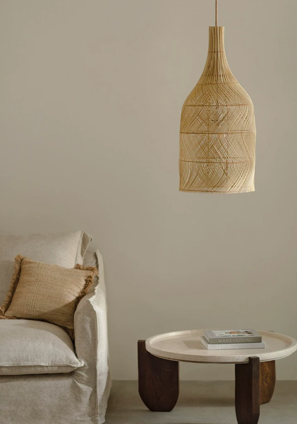 Amphora Woven Rattan Pendant Lamp – detail 7