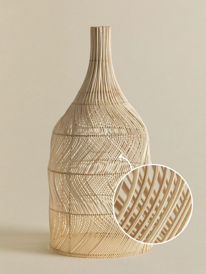 Amphora Woven Rattan Pendant Lamp – detail 11