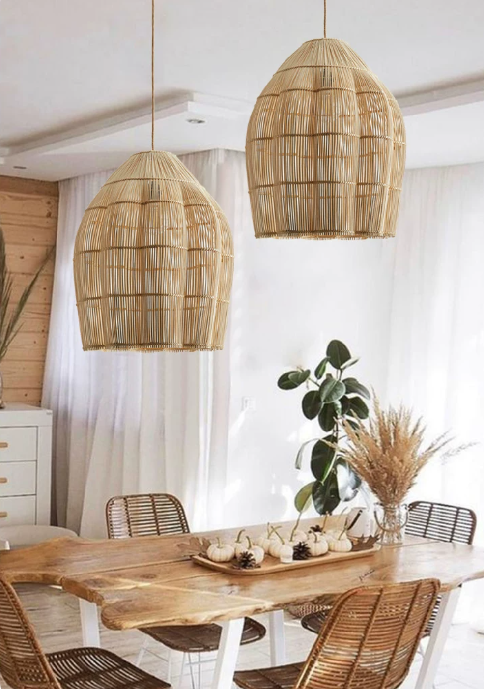 Hive Woven Rattan Pendant Lamp – detail 8