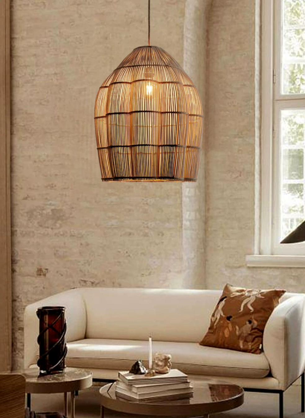 Hive Woven Rattan Pendant Lamp – detail 11