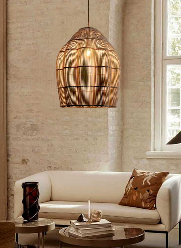 Hive Woven Rattan Pendant Lamp – detail 11