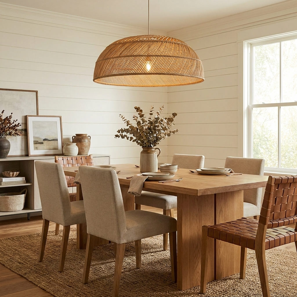 Saucer Woven Rattan Pendant Lamp – detail 9