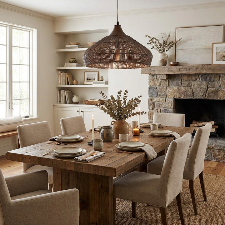 Acorn Woven Rattan Pendant Lamp – detail 5