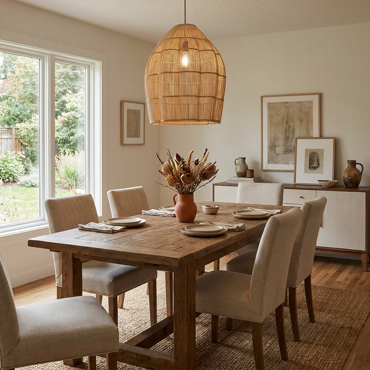 Hive Woven Rattan Pendant Lamp – detail 2