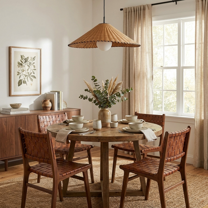 Brim Woven Rattan Pendant Lamp – detail 19