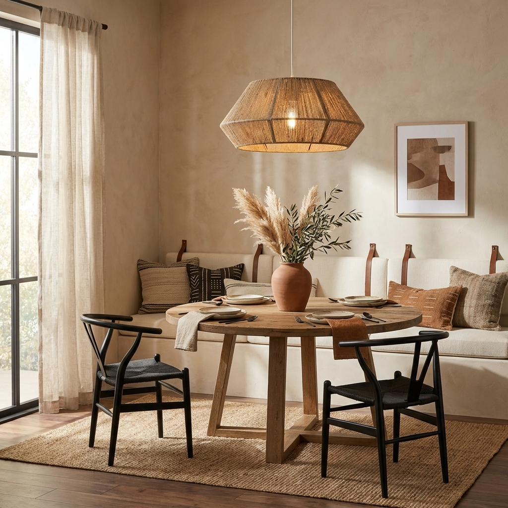 Twine Faceted Rope Pendant Lamp