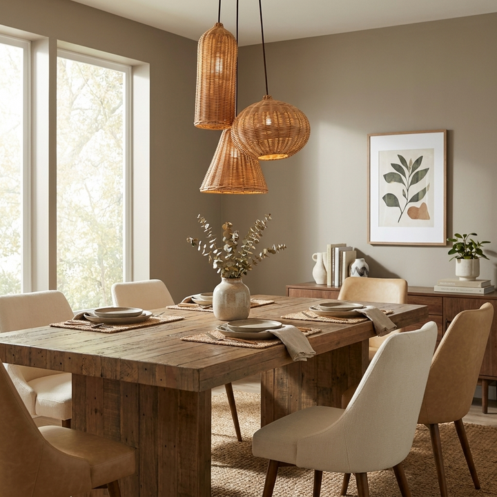 Sheaf Woven Rattan Pendant Lamp