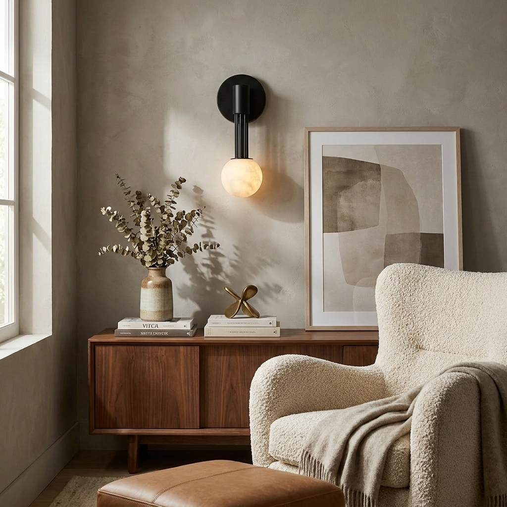 Obra Alabaster Globe Wall Sconce – detail 6