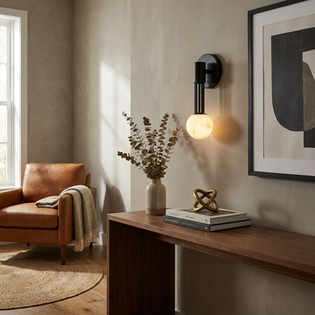 Obra Alabaster Globe Wall Sconce – detail 8