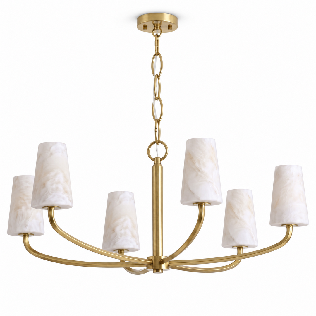 Osier Alabaster Chandelier
