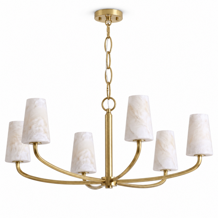 Osier Alabaster Chandelier