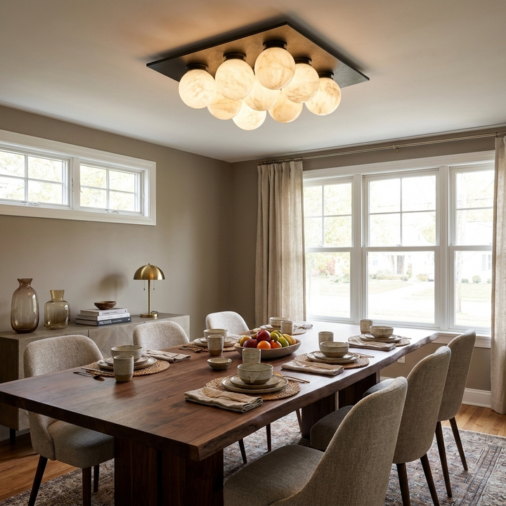 Cobble Alabaster Flush Mount