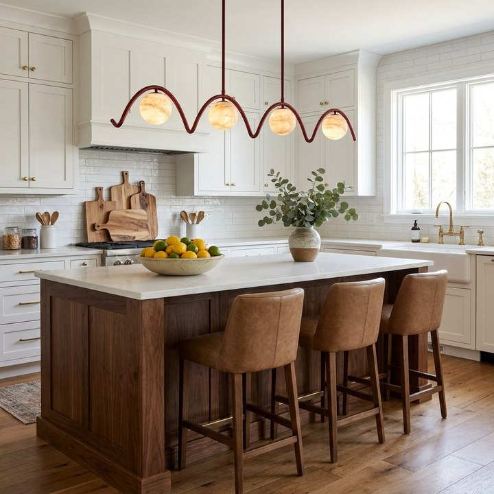 Festoon Alabaster Chandelier