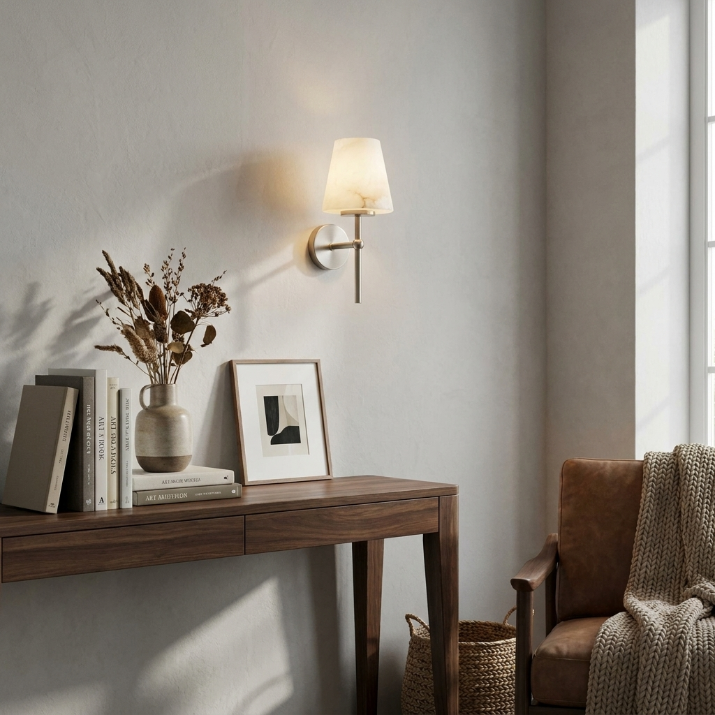 Pivot Alabaster Wall Sconce