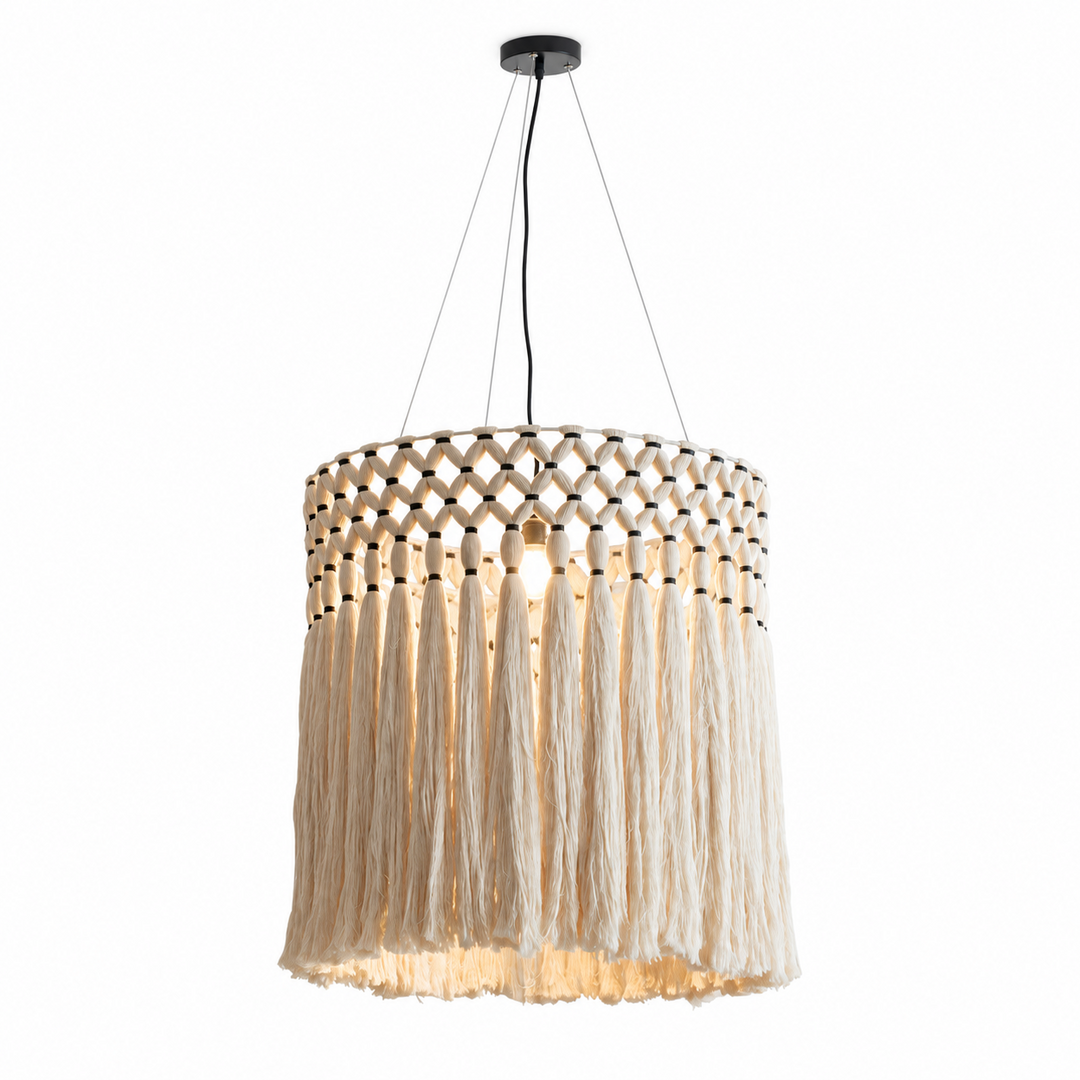 Thatch Macrame Tassel Pendant Lamp