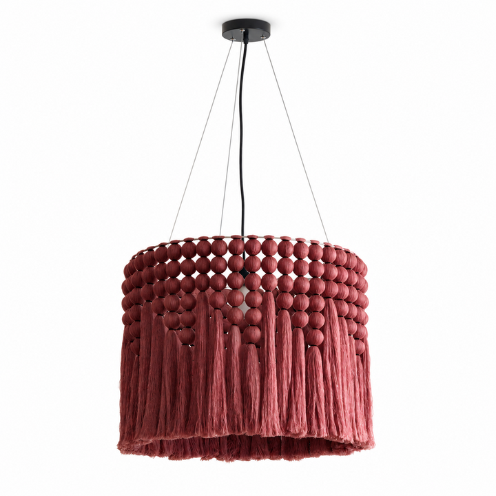 Yarrow Macrame Tassel Pendant Lamp