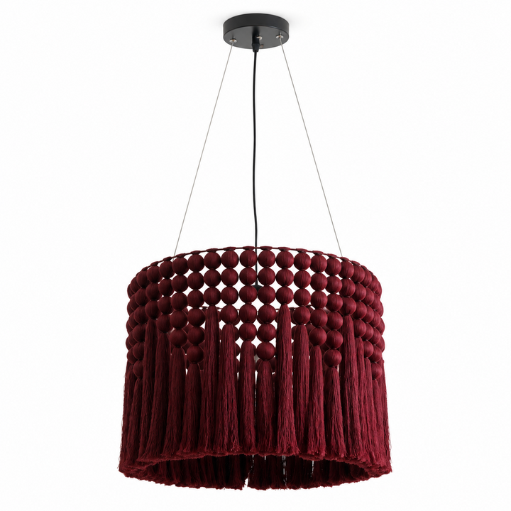 Yarrow Macrame Tassel Pendant Lamp