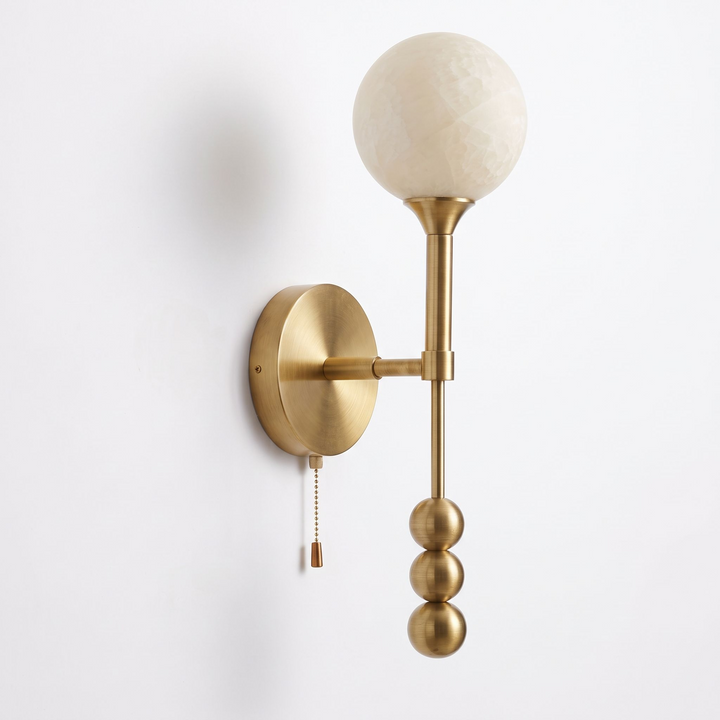 Abacus Alabaster Wall Sconce