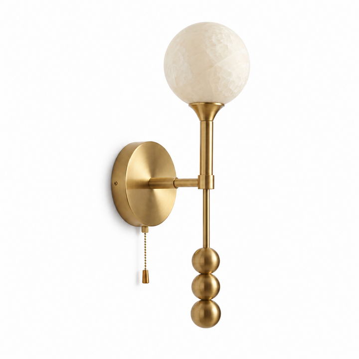 Abacus Alabaster Wall Sconce