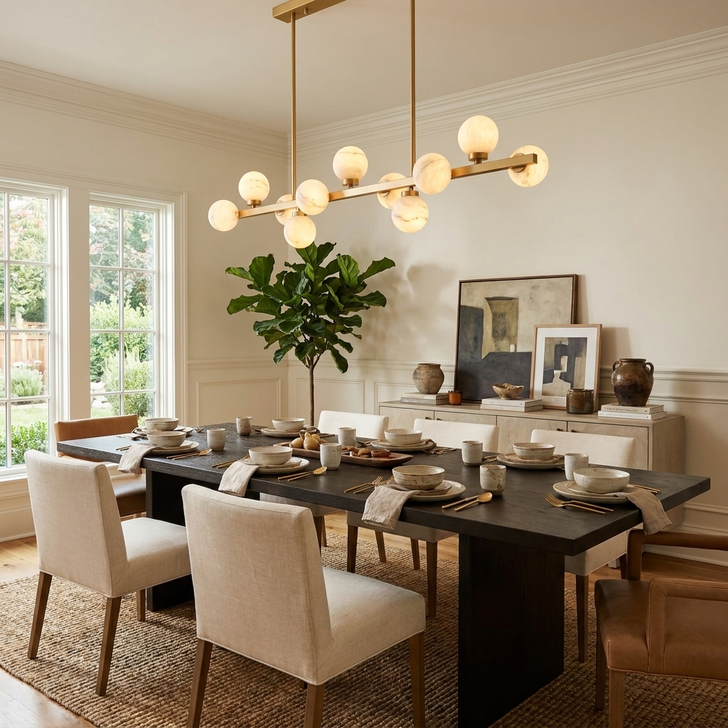 Calder Alabaster Chandelier