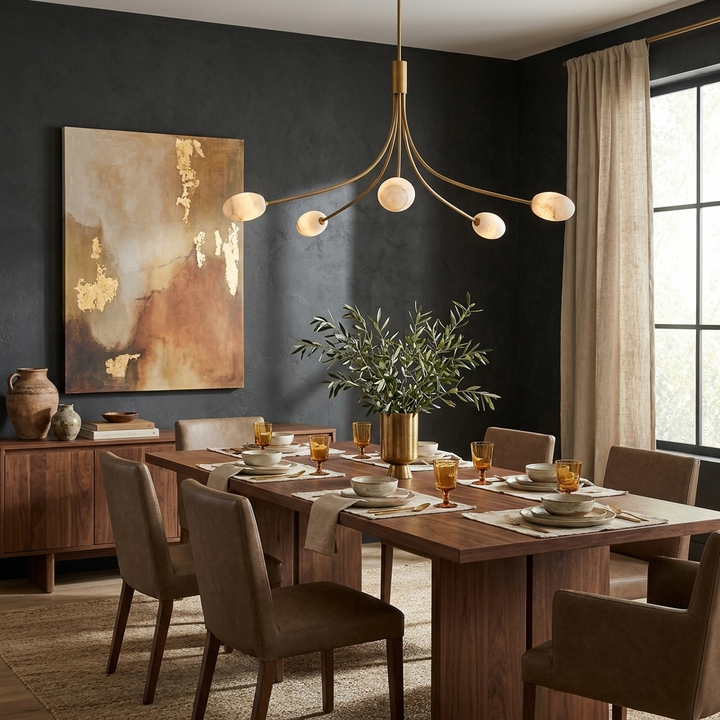 Dahlia Alabaster Chandelier